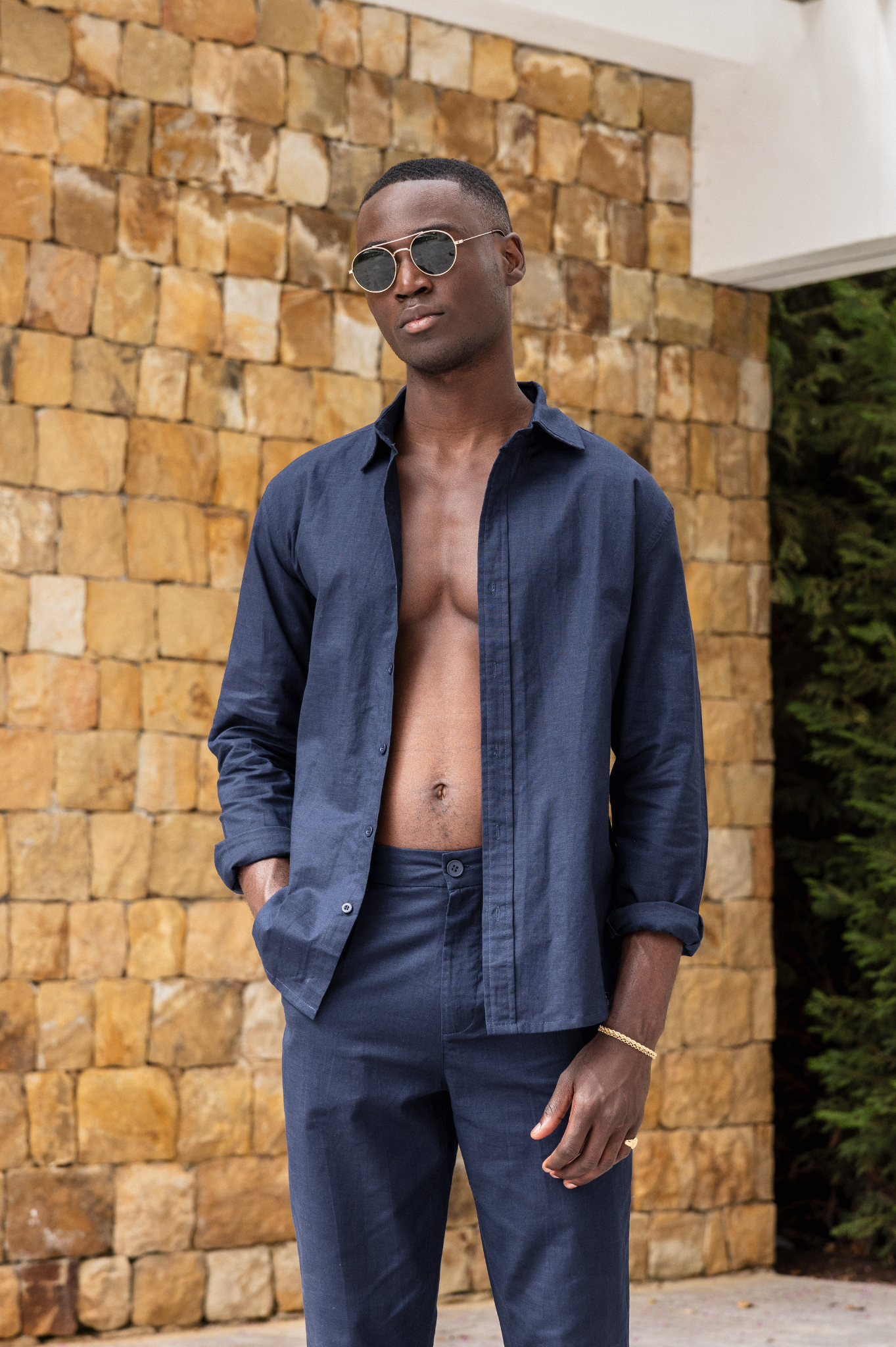 Capo LINEN Pant - Navy