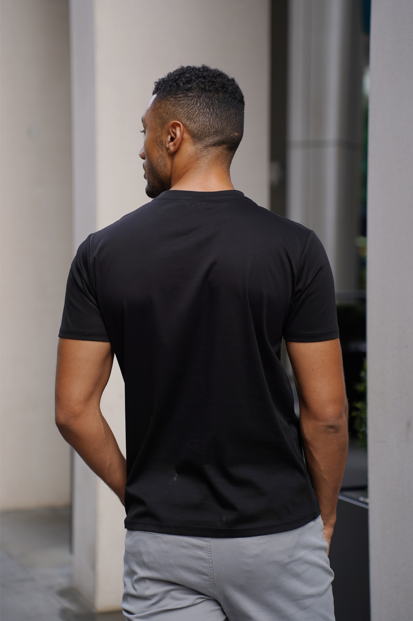 Capo MERCERISED T-Shirt - Black