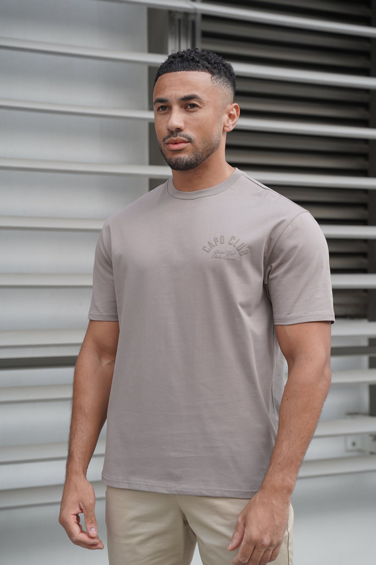 Capo Club Script T-Shirt - Tonal Mushroom
