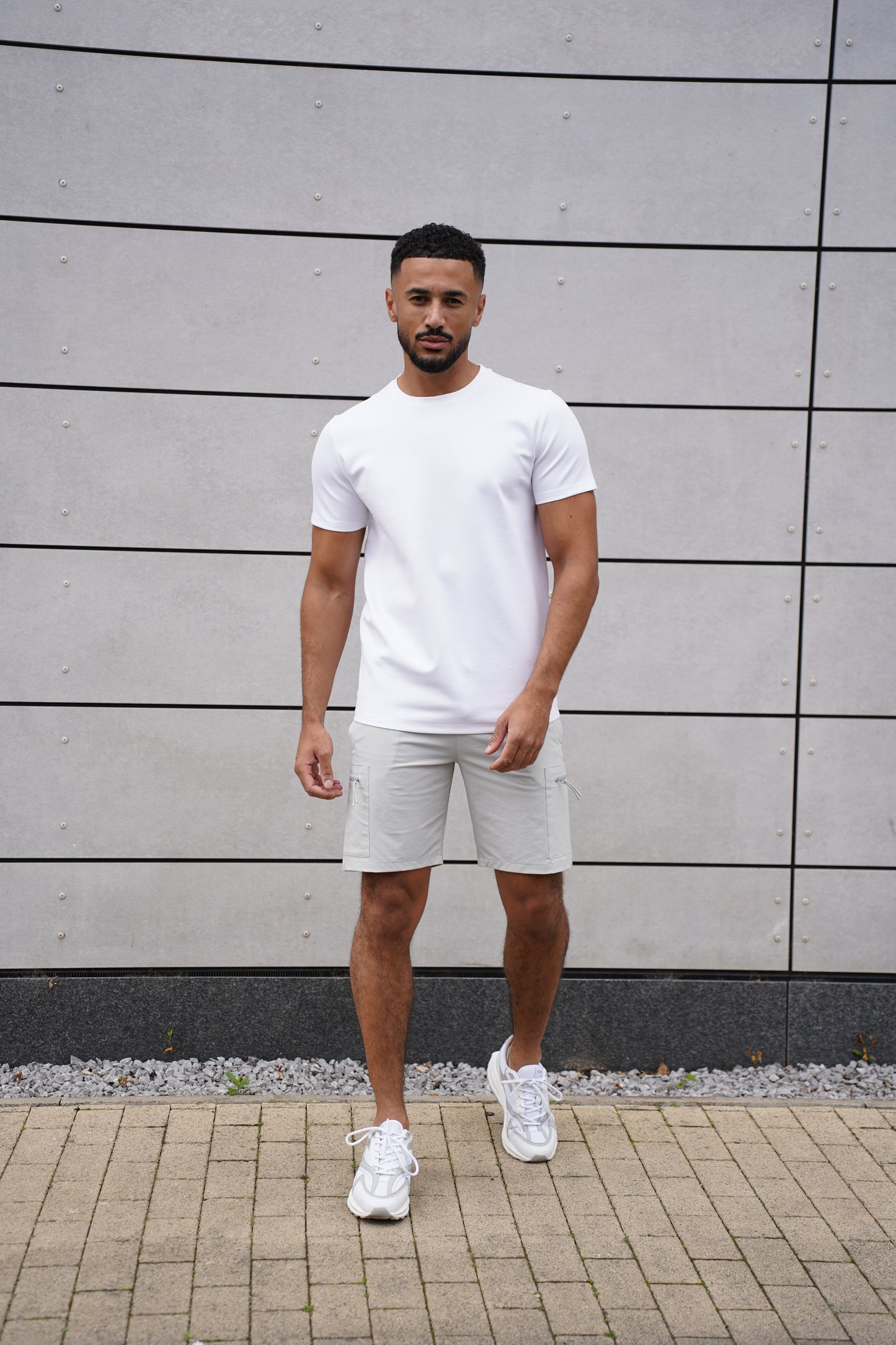 Capo Utility Tech Cargo Short - Light Grey