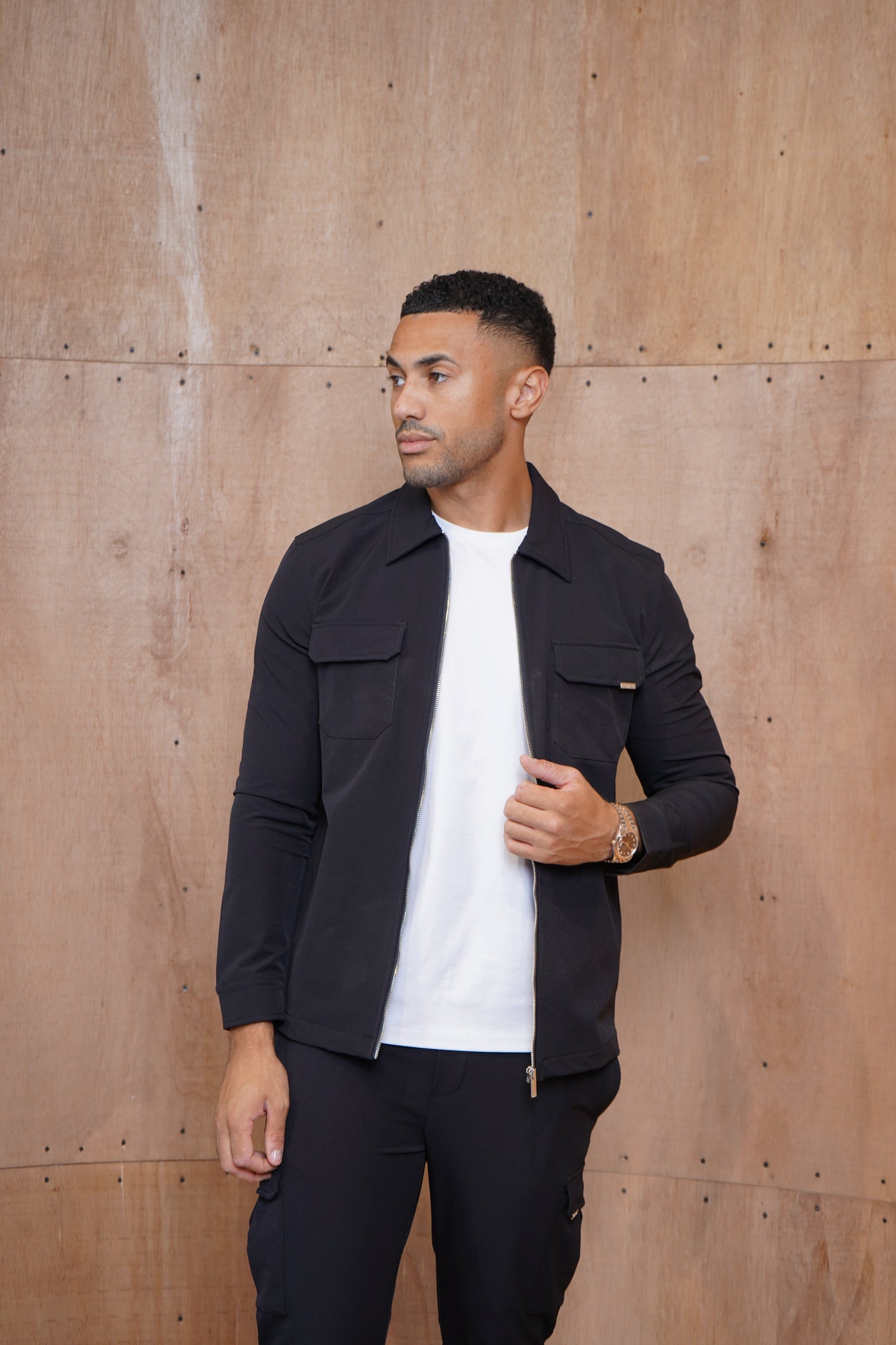 Capo Utility Overshirt - Black