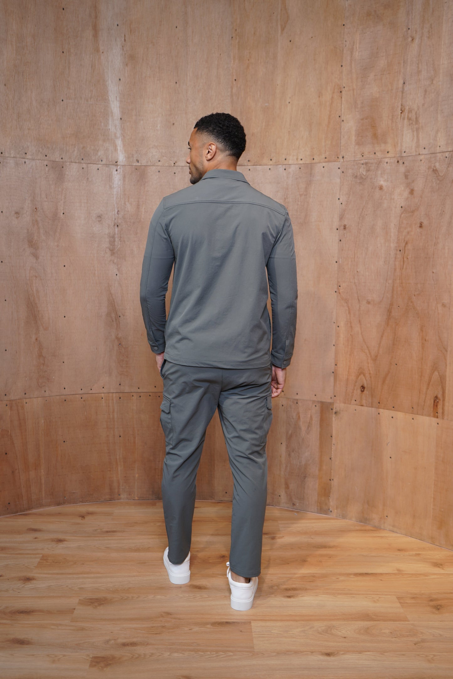 Capo Utility Regular Cargo Pants - Charcoal