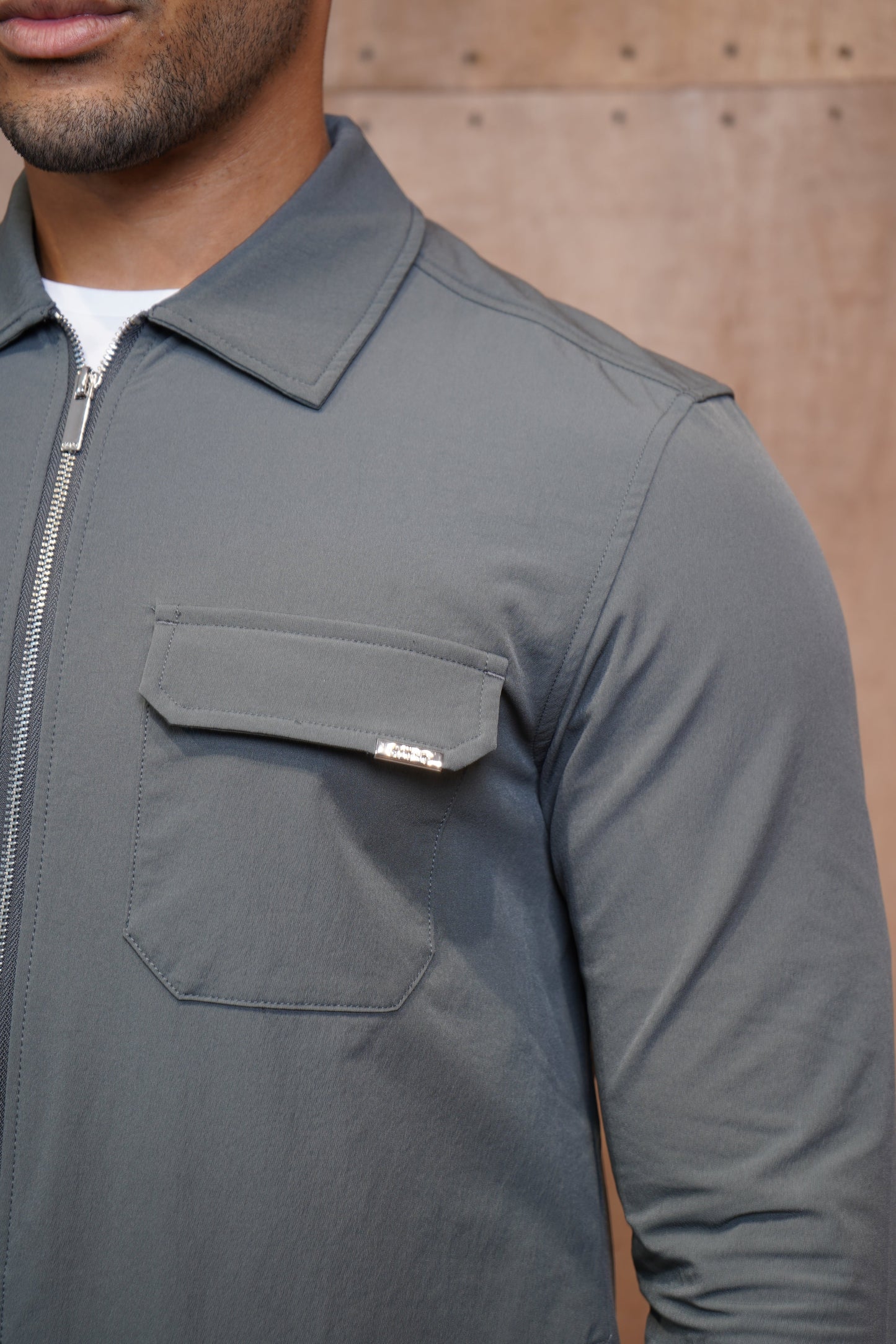 Capo Utility Overshirt - Charcoal