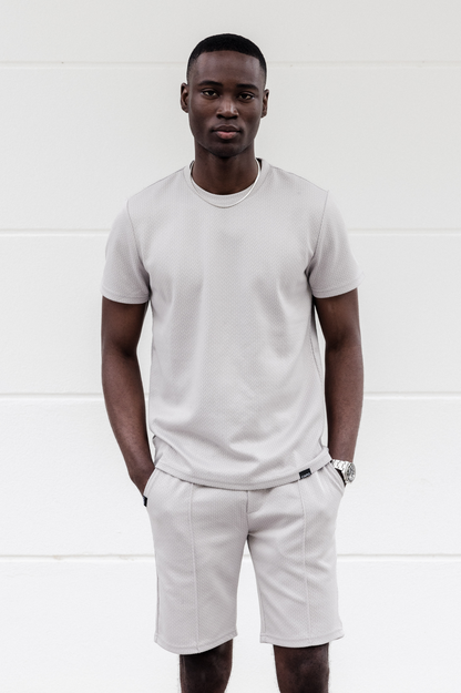 Capo TEXTURED BEAD T-Shirt - Grey
