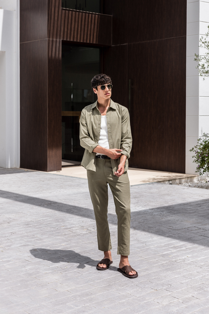Capo LINEN Pant - Olive