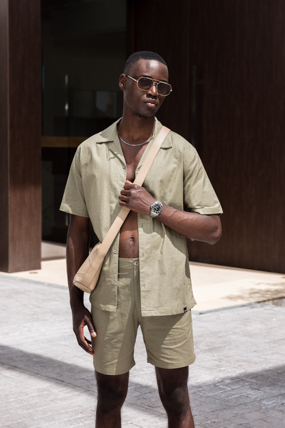 Capo LINEN Short - Olive