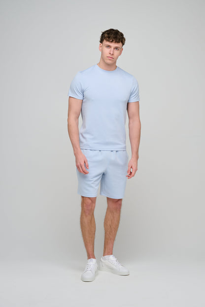 Capo Aztec Revere T-Shirt - Light Blue