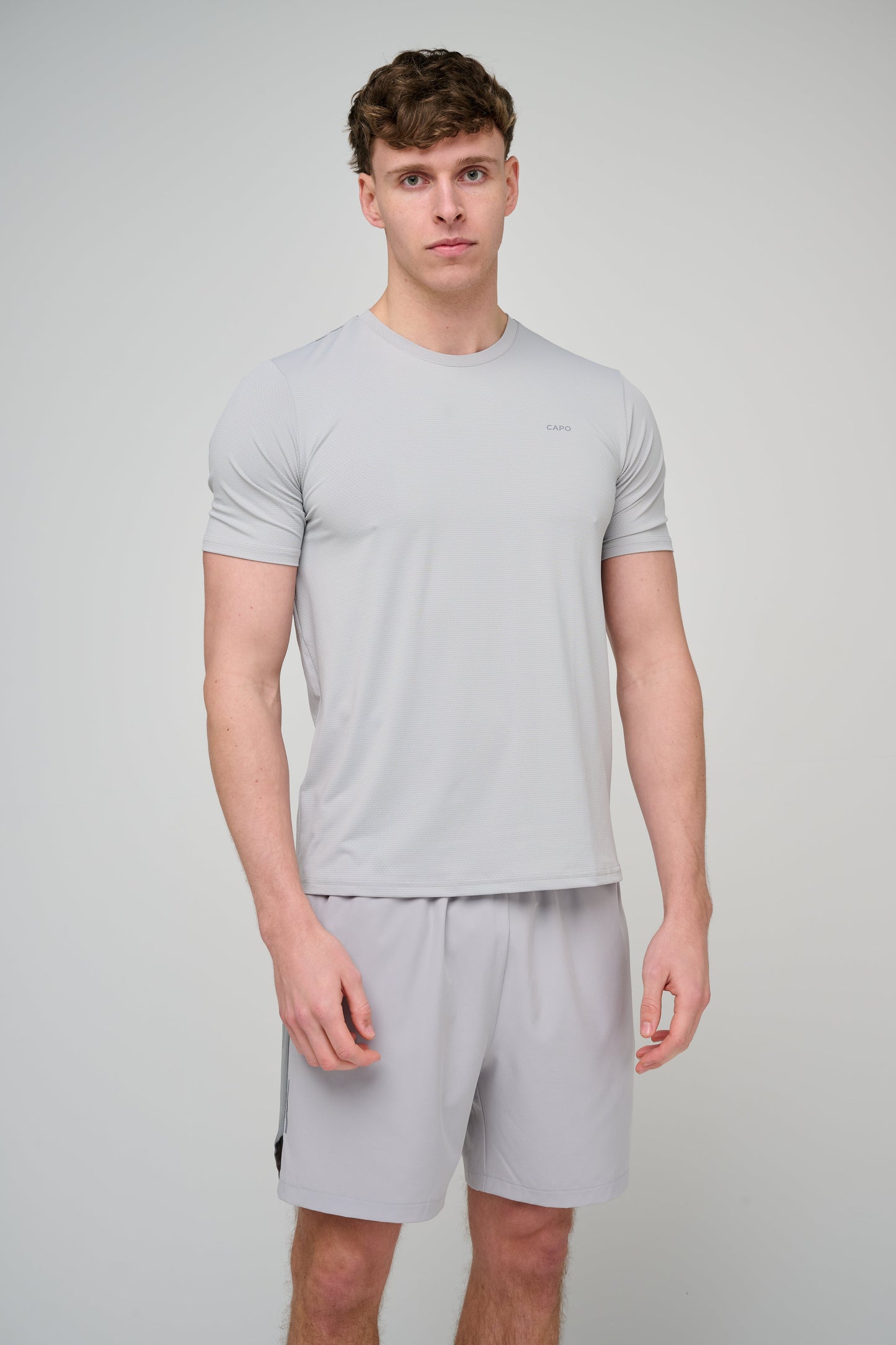 Capo Active Performance Shorts - Light Grey