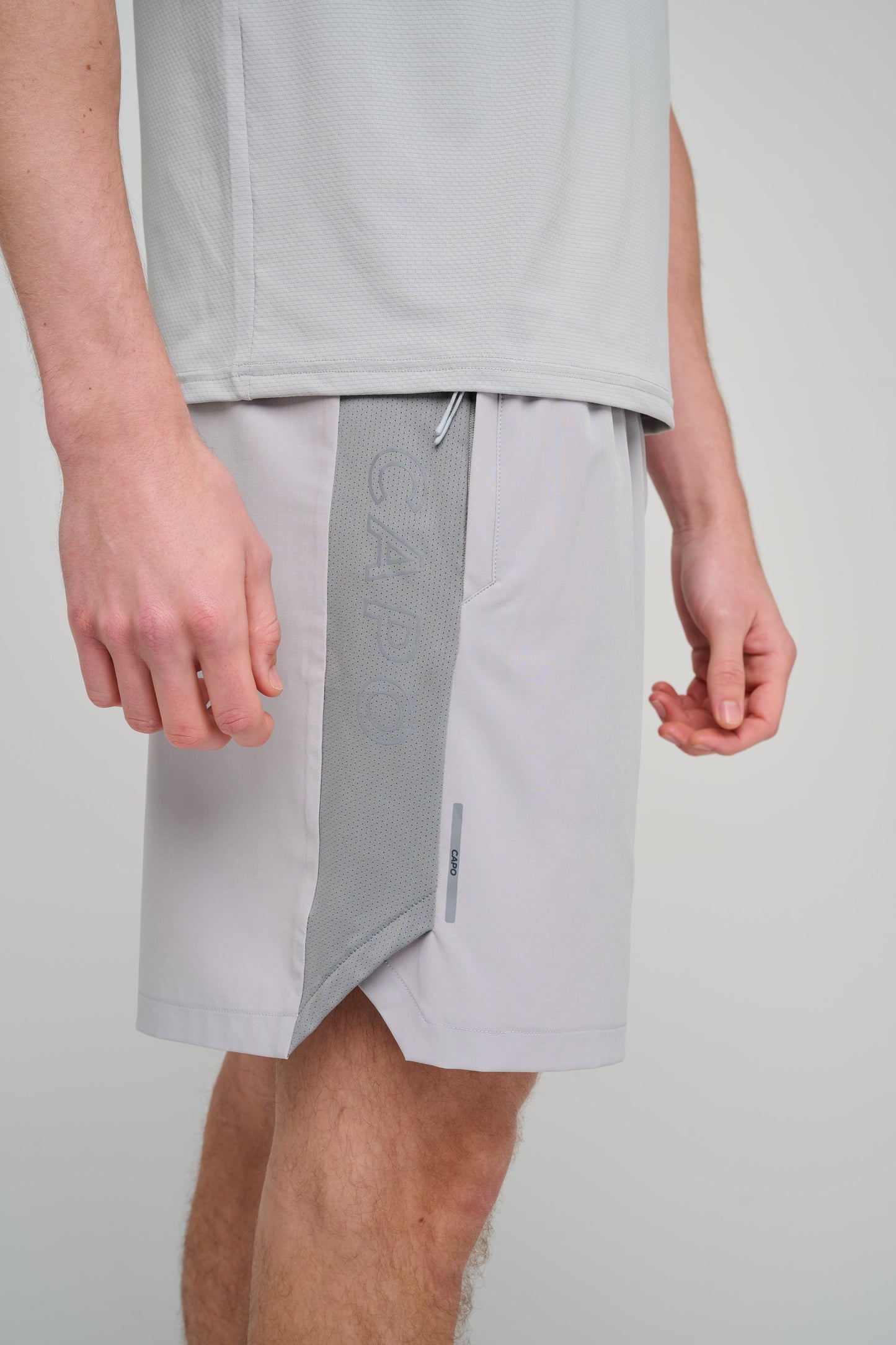 Capo Active Performance Shorts - Light Grey