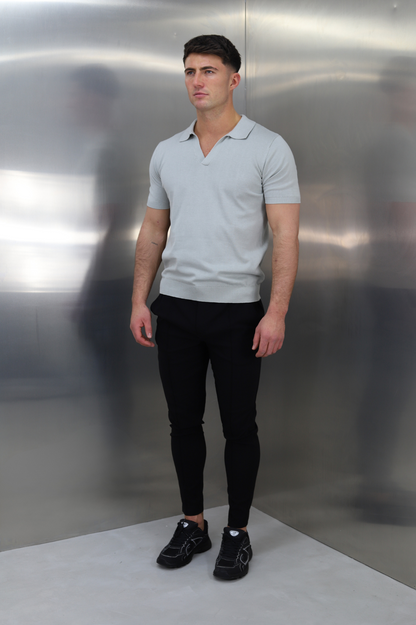 Capo Egyptian Cotton Cuban Collar Polo Shirt - Stone