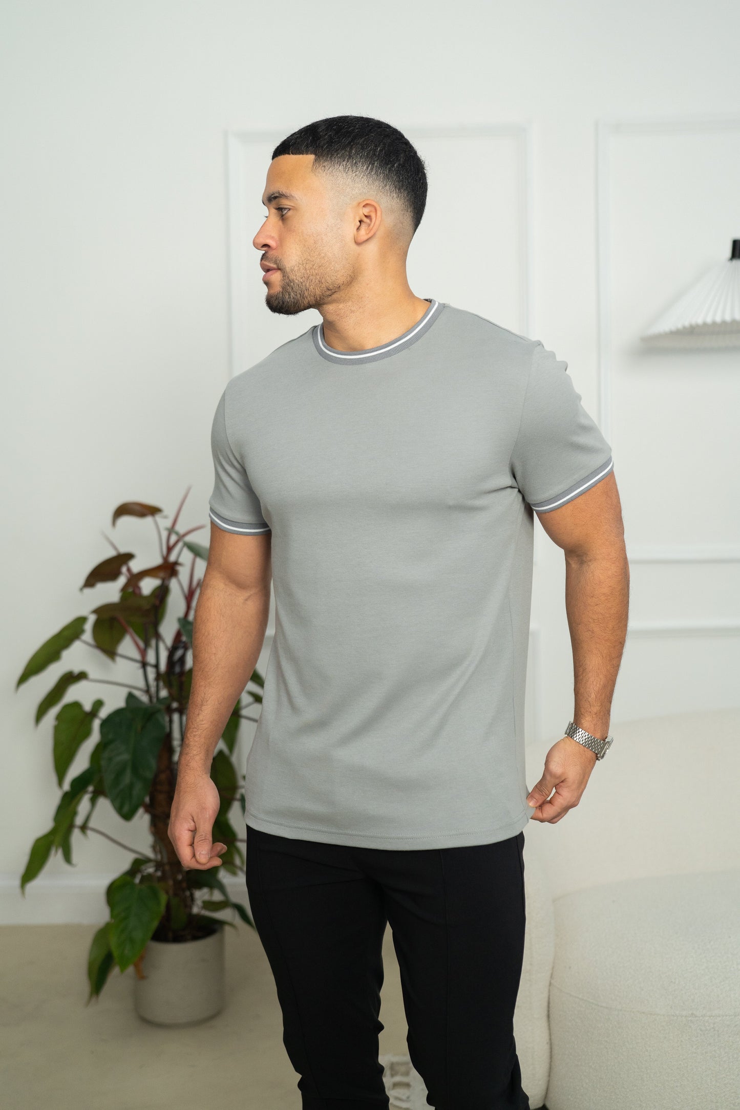 Capo Tipping T-Shirt - Grey