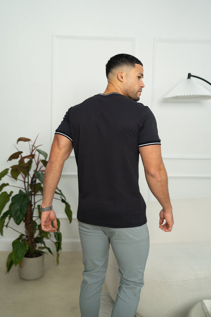 Capo Tipping T-Shirt - Black