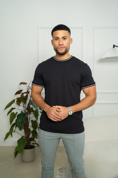 Capo Tipping T-Shirt - Black