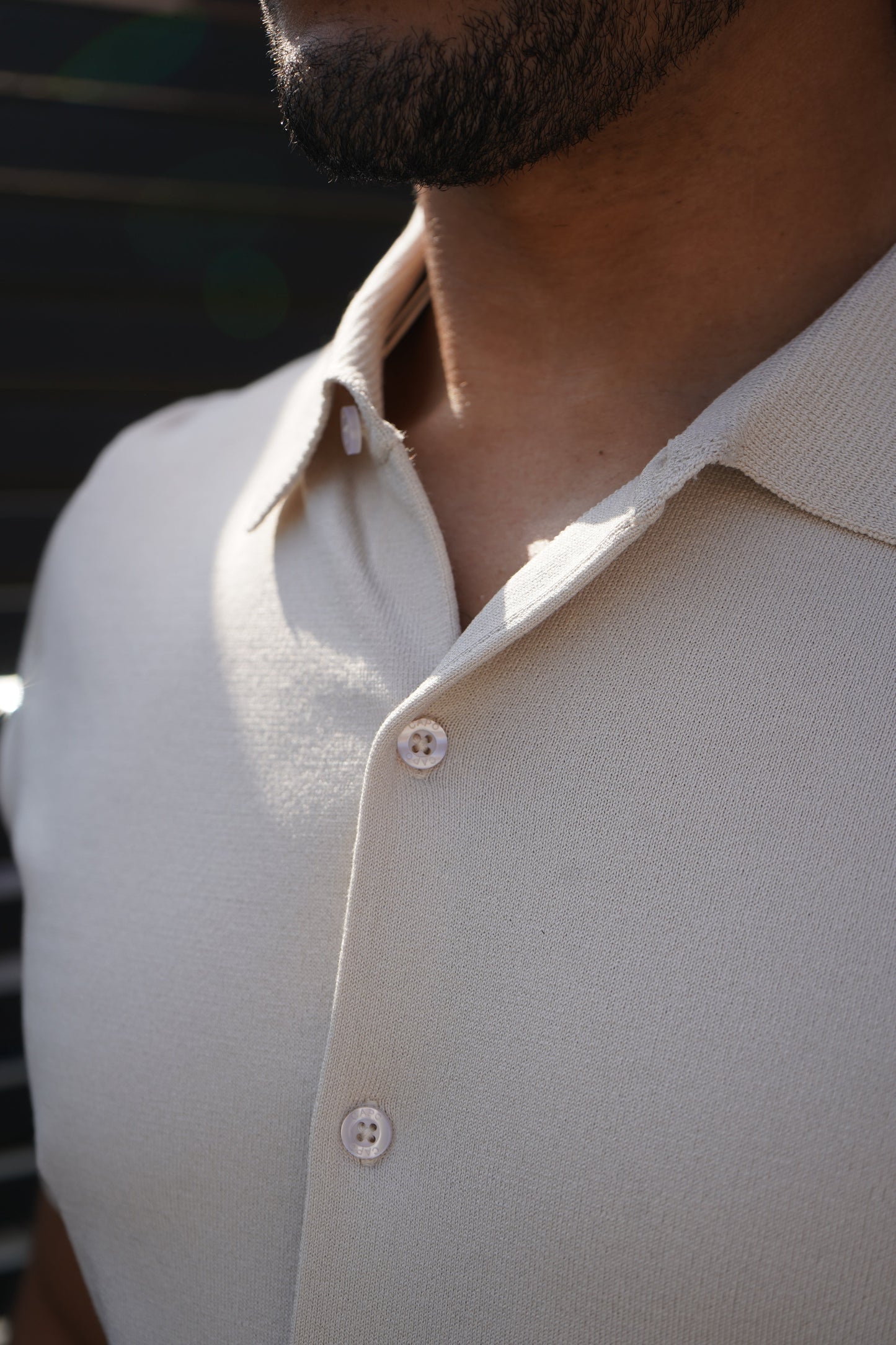 Capo Soft Button Through Shirt - Stone