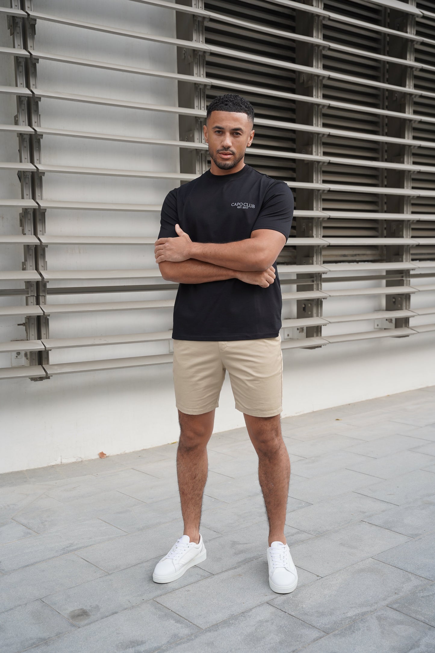 Capo Boat Scene Printed T-Shirt - Black
