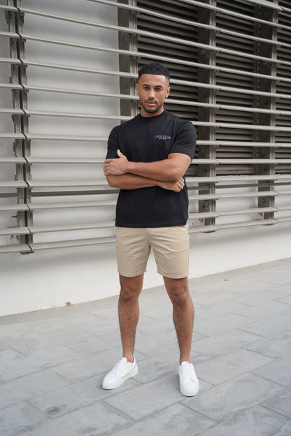 Capo Boat Scene Printed T-Shirt - Black