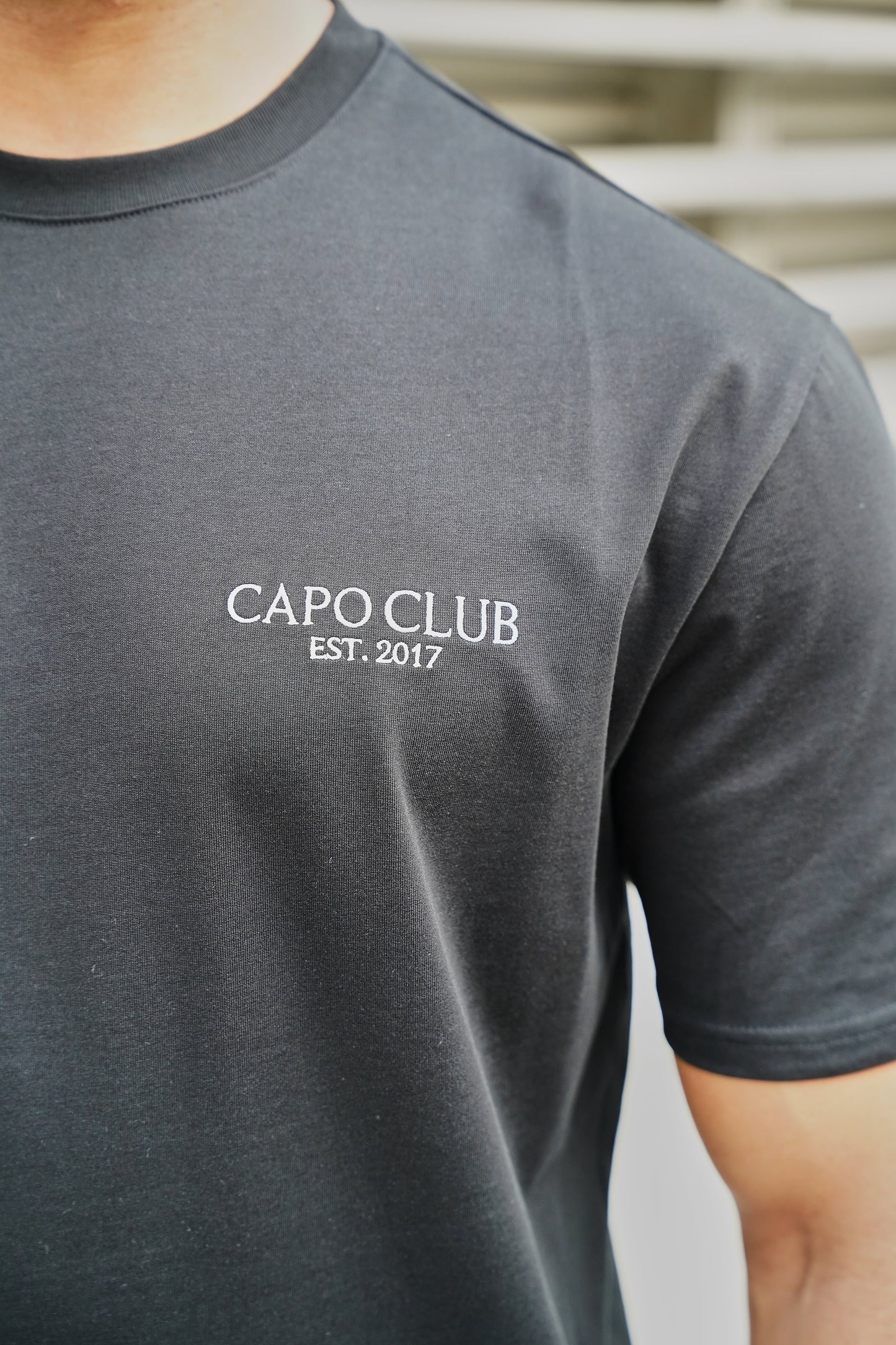 Capo Boat Scene Printed T-Shirt - Black