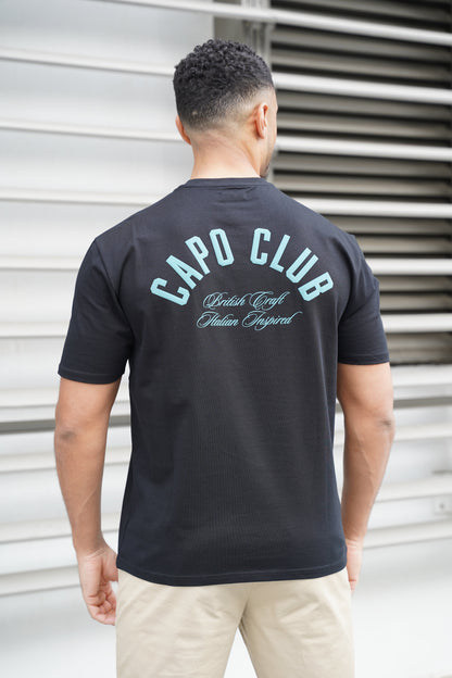 Capo Club Script T-Shirt - Black/Green