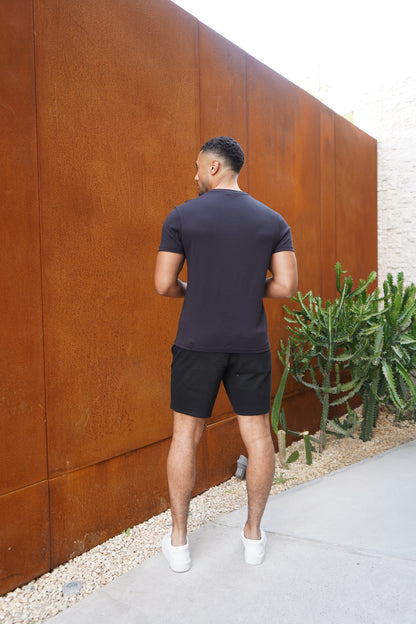Capo Cargo Pocket T-Shirt - Black