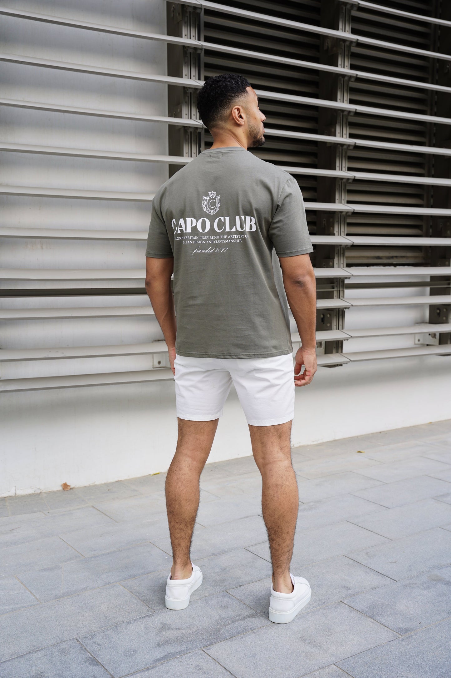 Capo Club Craftsman Crest T-Shirt - Olive/White