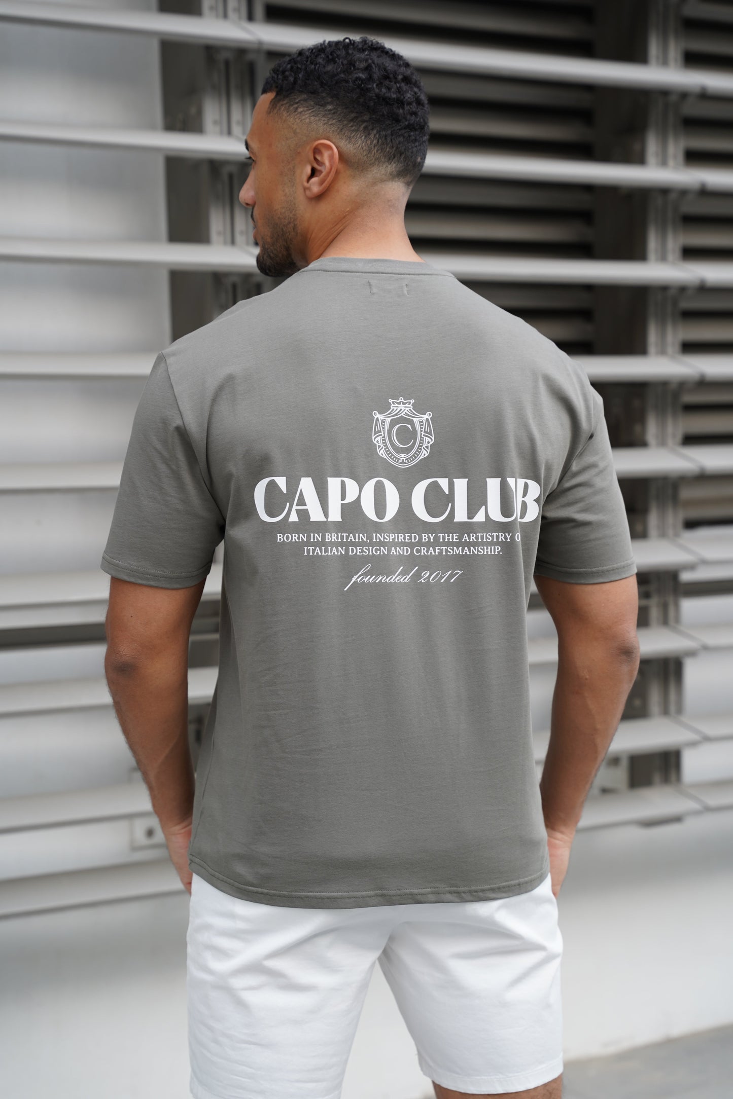Capo Club Craftsman Crest T-Shirt - Olive/White