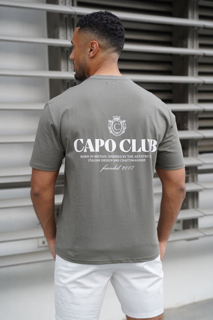 Capo Club Craftsman Crest T-Shirt - Olive/White