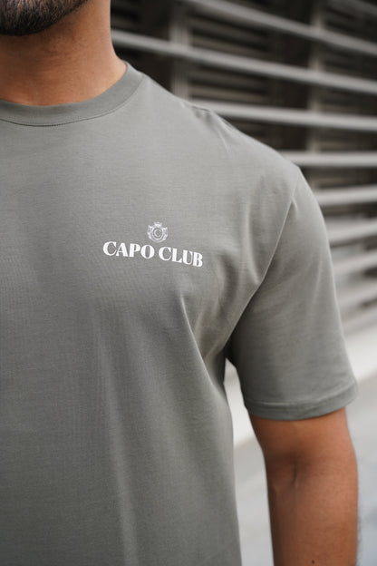 Capo Club Craftsman Crest T-Shirt - Olive/White