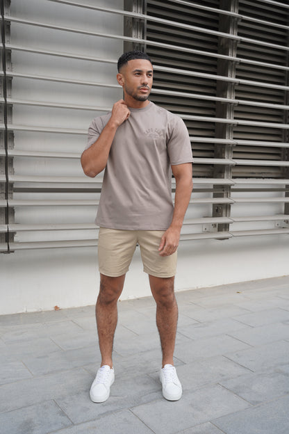 Capo Club Script T-Shirt - Tonal Mushroom