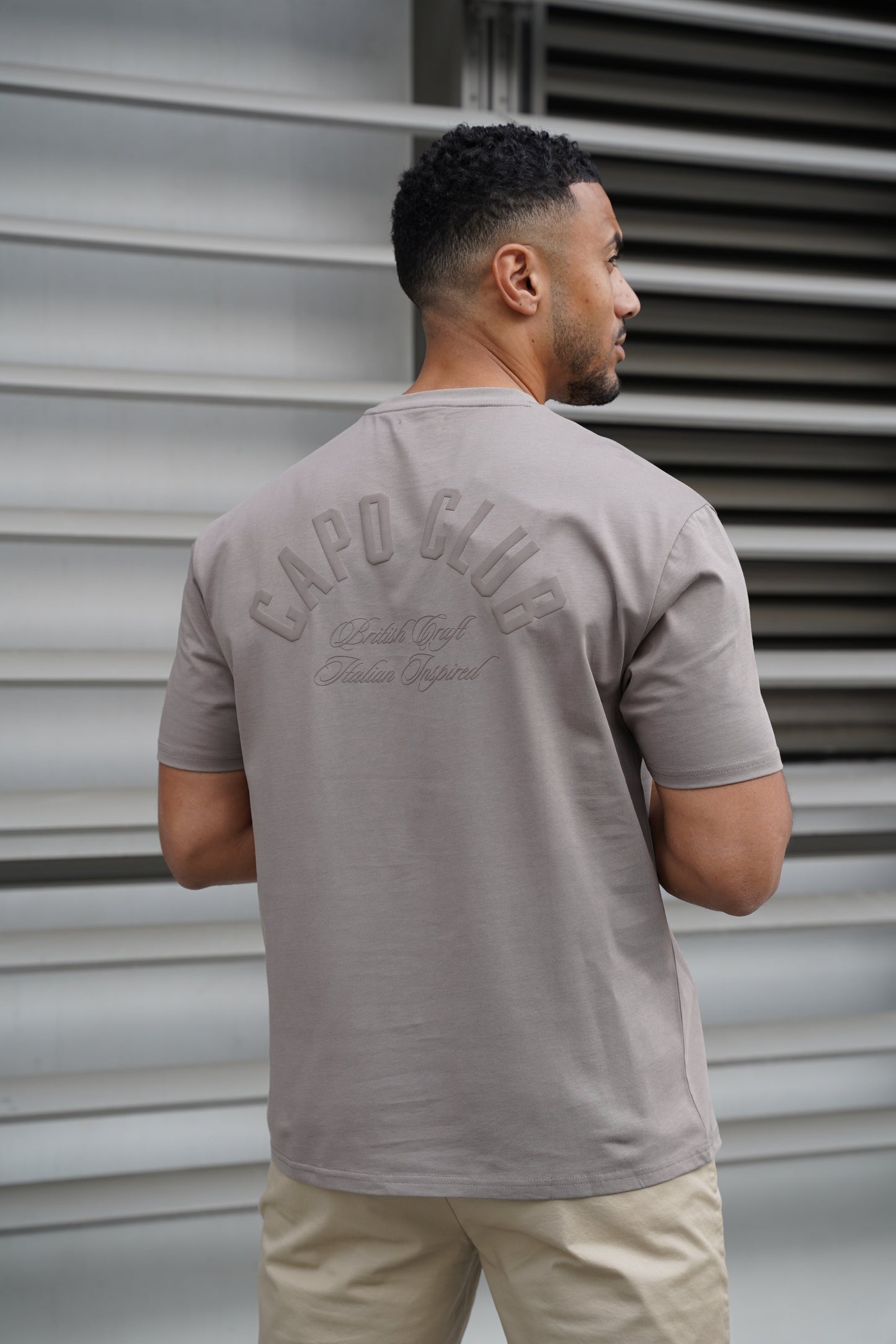 Capo Club Script T-Shirt - Tonal Mushroom