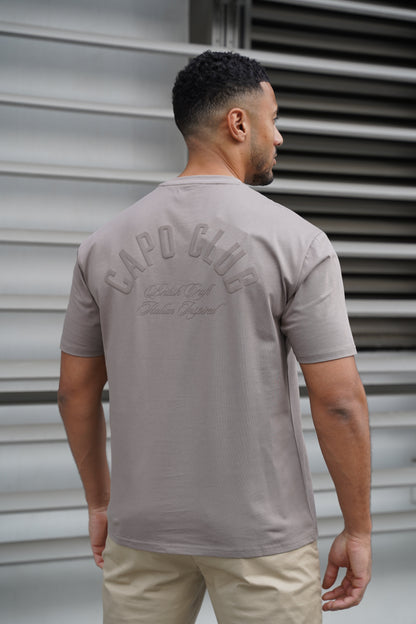 Capo Club Script T-Shirt - Tonal Mushroom