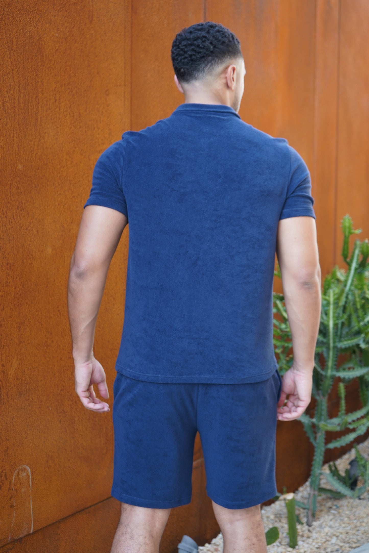 Capo Towelling Shorts - Navy