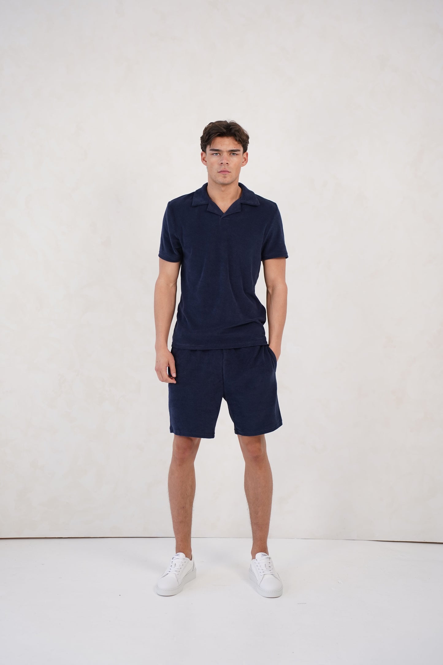 Capo Towelling Shorts - Navy