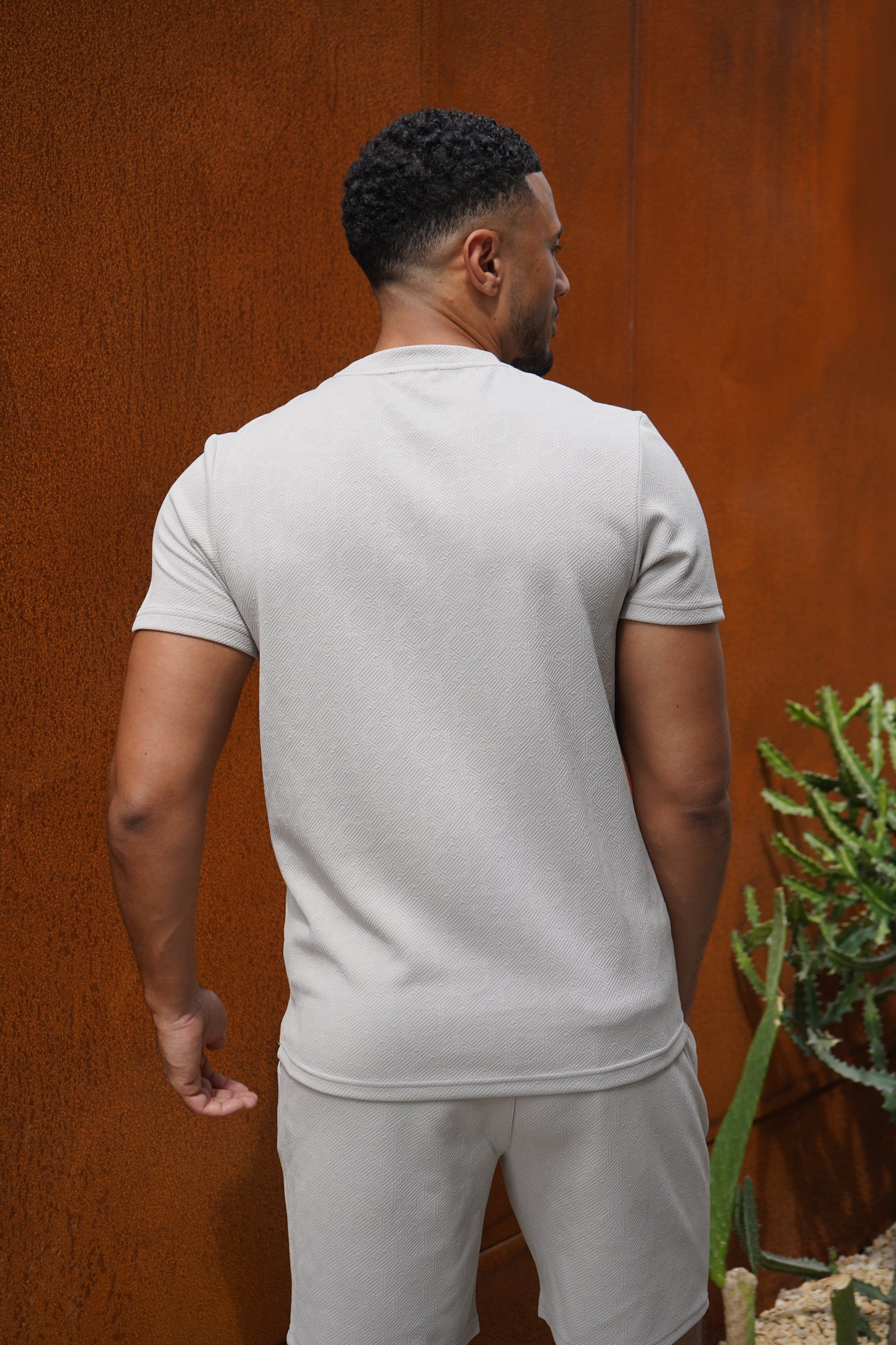 Capo Aztec Revere T-Shirt - Stone