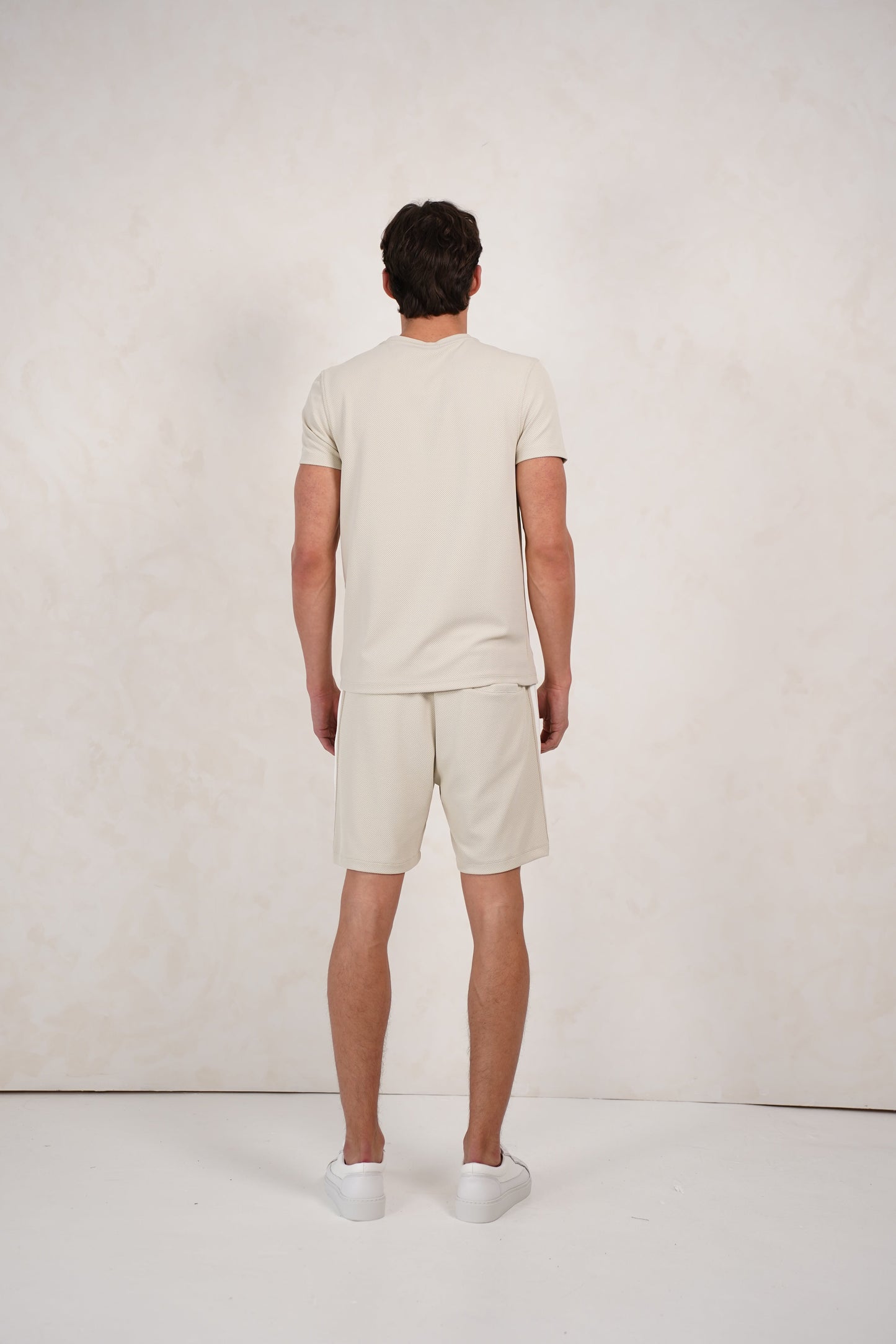 Capo Textured T-Shirt - Light Beige