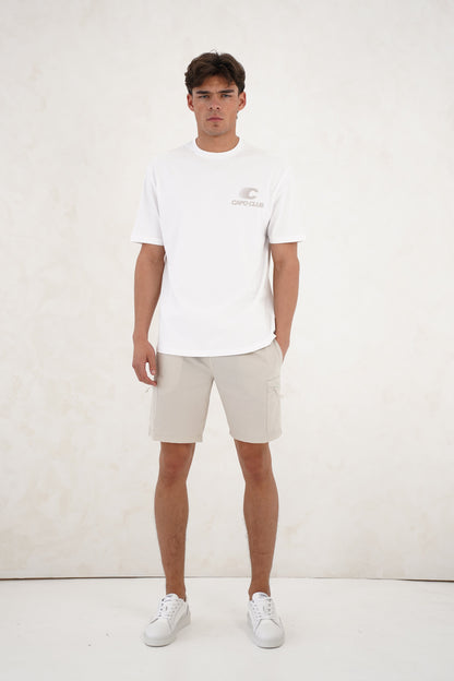 Capo Club Speed T-Shirt - White/Mushroom