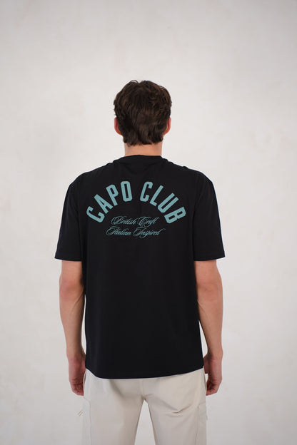 Capo Club Script T-Shirt - Black/Green