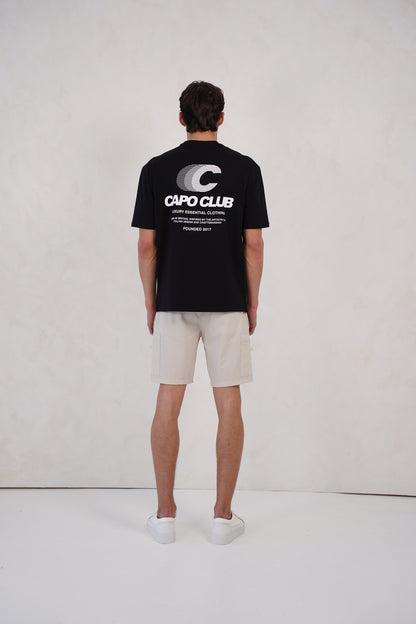Capo Club Speed T-Shirt - Black/White