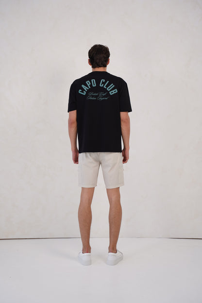 Capo Club Script T-Shirt - Black/Green