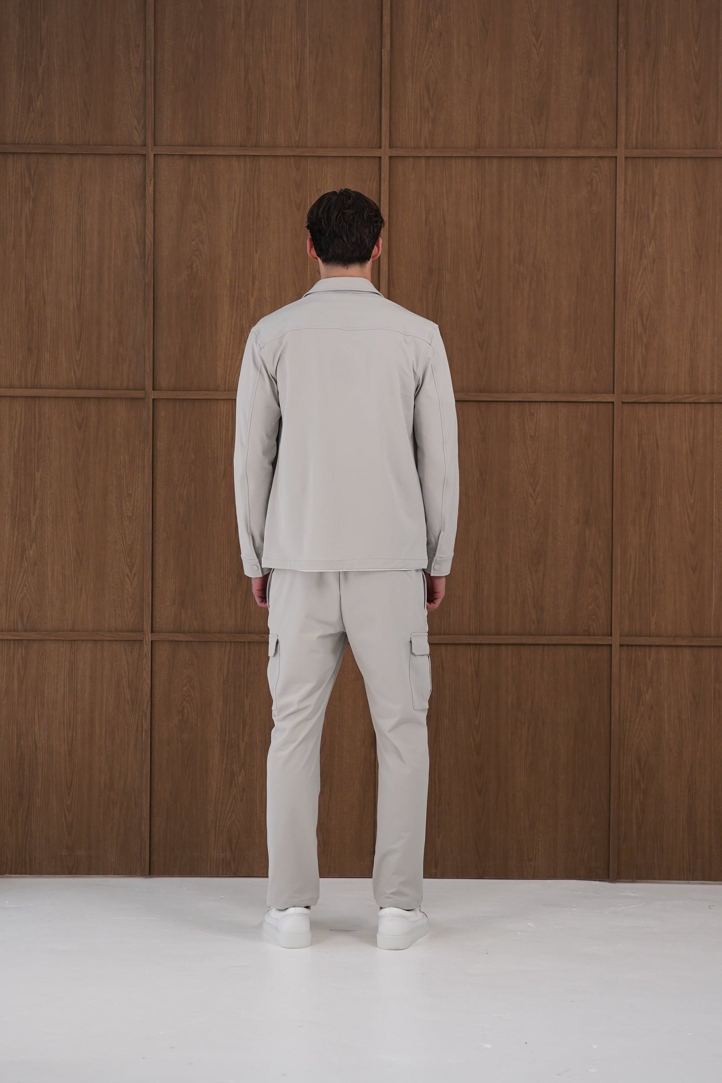 Capo Utility Overshirt - Light Grey