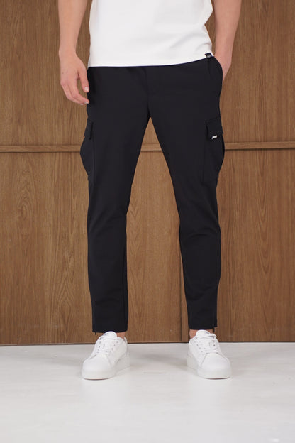 Capo Utility Regular Cargo Pants - Black