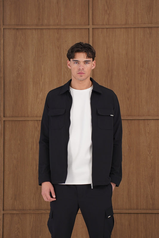 Capo Utility Overshirt - Black
