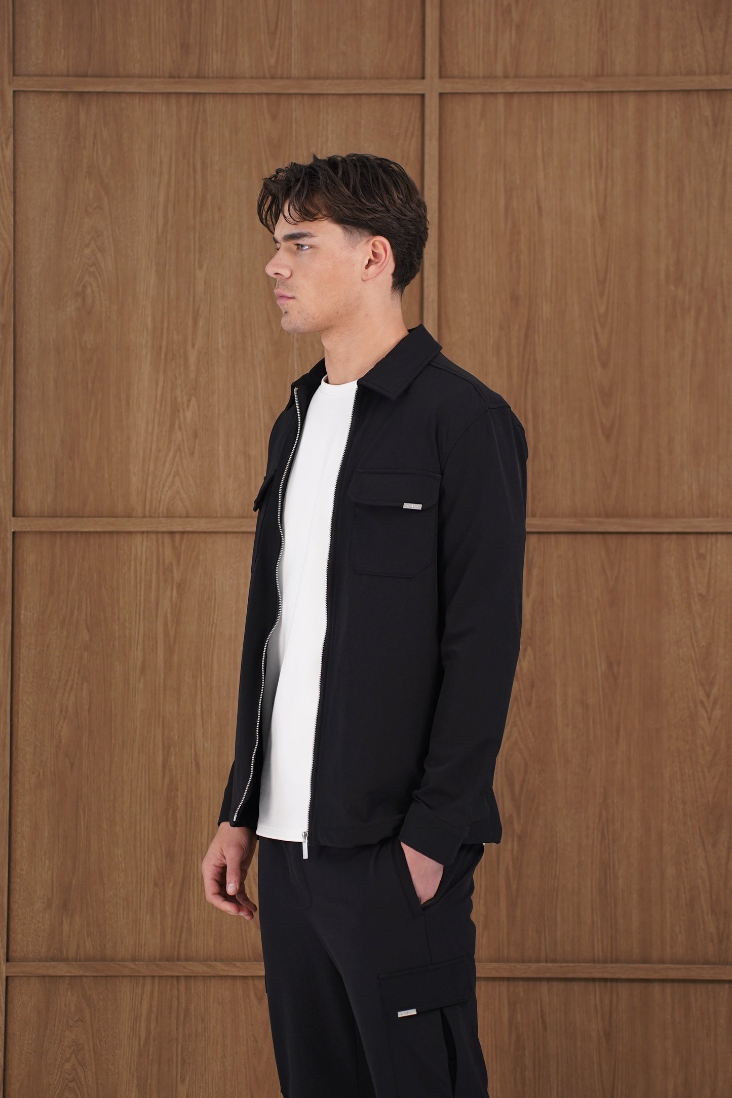 Capo Utility Overshirt - Black