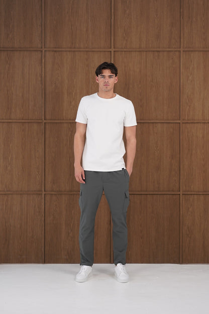 Capo Utility Regular Cargo Pants - Charcoal