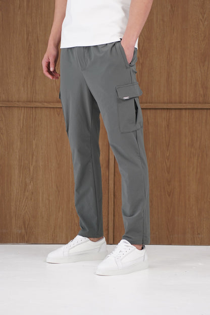 Capo Utility Regular Cargo Pants - Charcoal