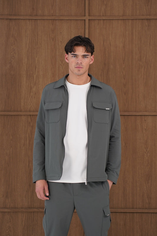 Capo Utility Overshirt - Charcoal