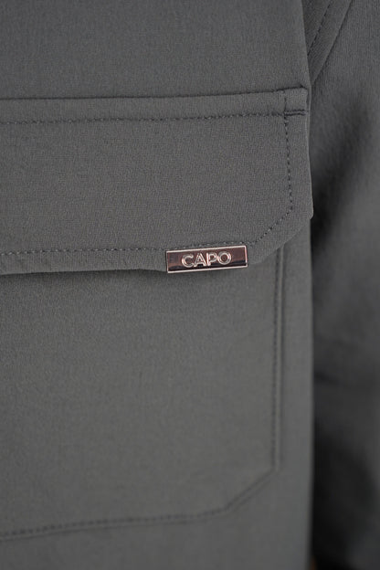 Capo Utility Overshirt - Charcoal