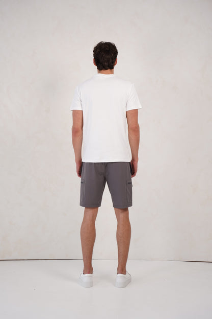 Capo Cargo Pocket T-Shirt - White