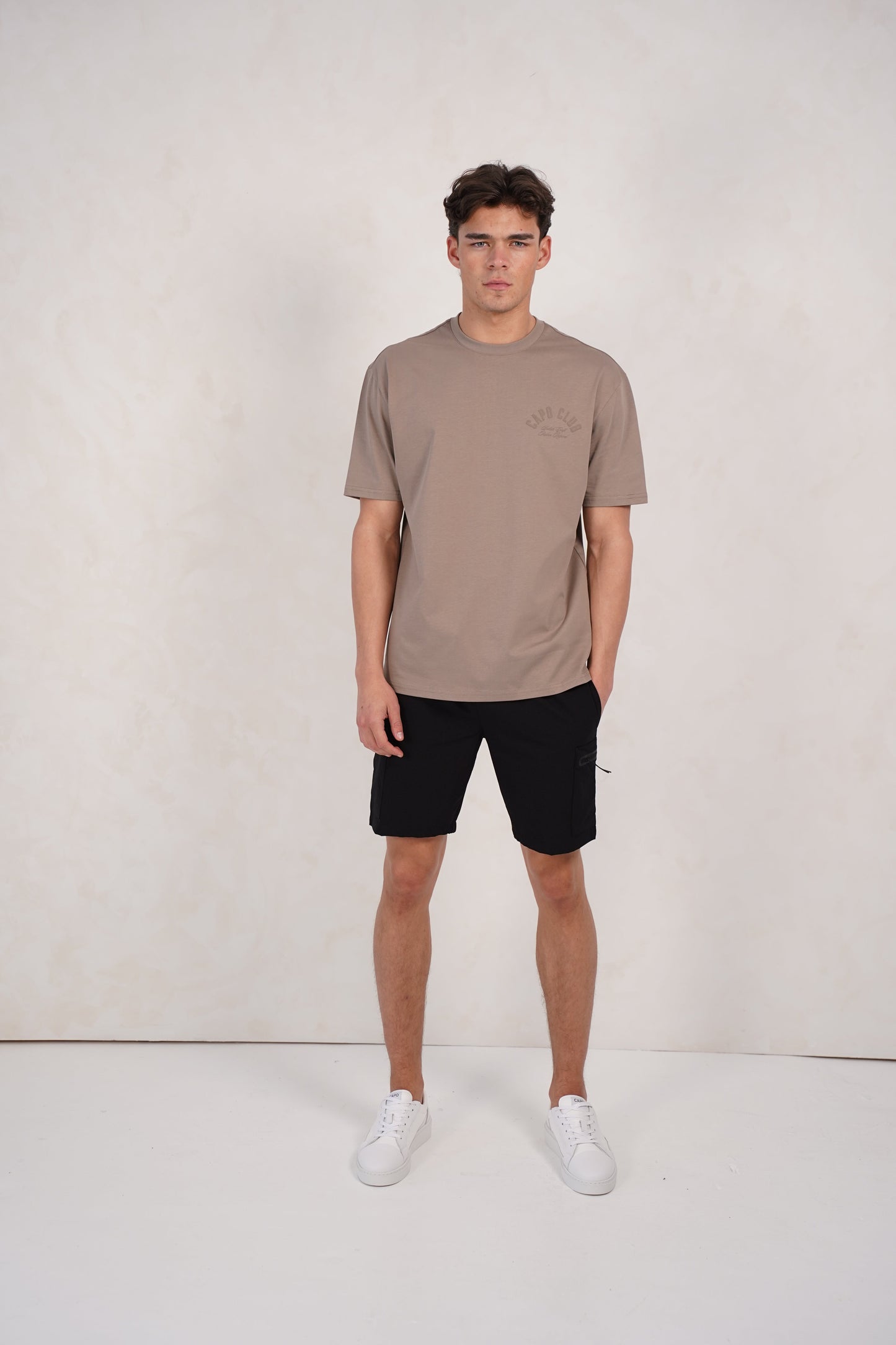 Capo Club Script T-Shirt - Tonal Mushroom