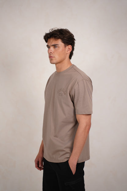 Capo Club Script T-Shirt - Tonal Mushroom