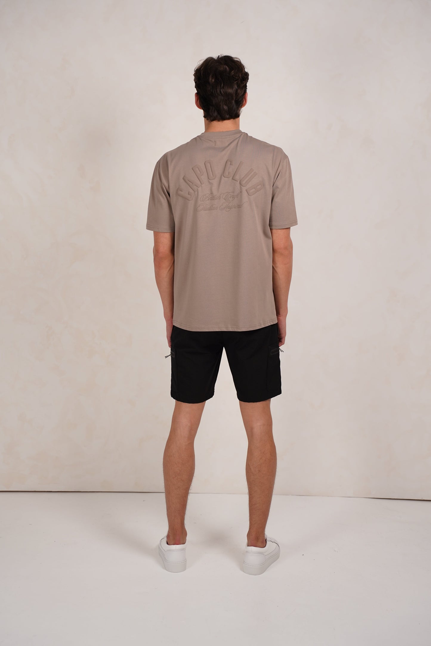 Capo Club Script T-Shirt - Tonal Mushroom